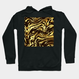 Shiny golden marble texture Hoodie